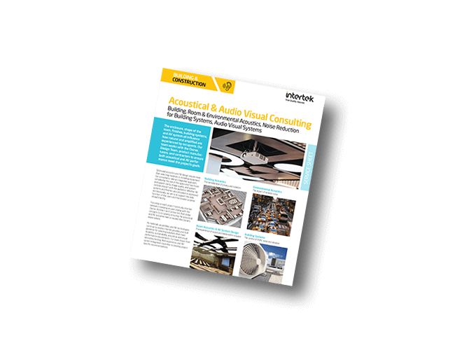 Acoustical and Audio Visual Consulting | Fact Sheet